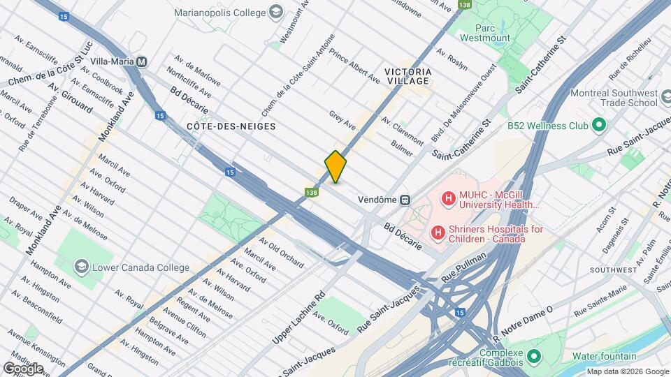 2125 Decarie Boul Map and Location Details