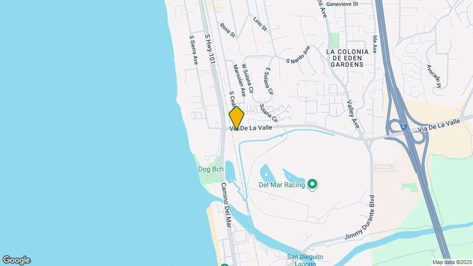 105 Via De La Valle Map and Location Details