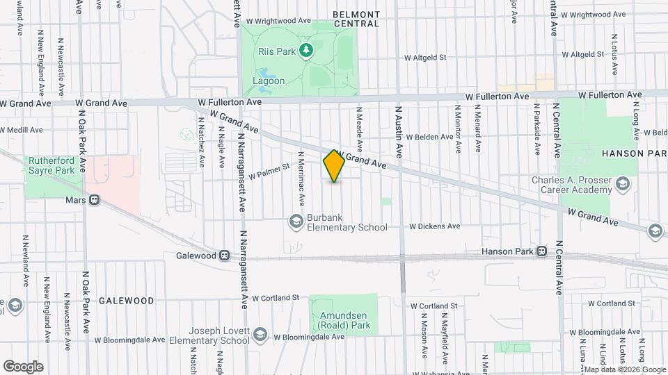2166 N Moody Ave Map and Location Details
