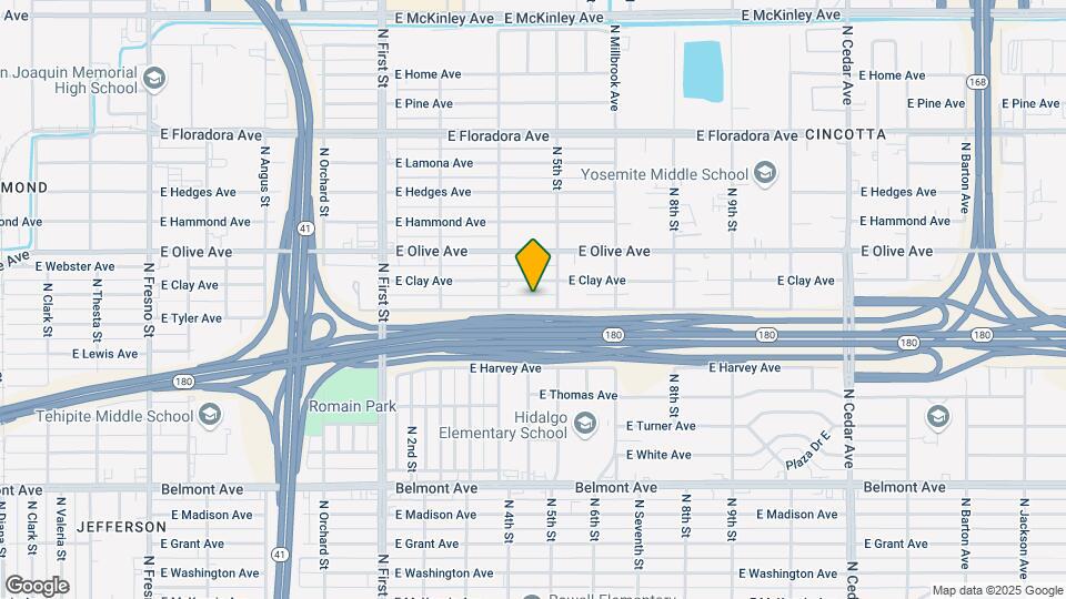 3447-3461 E Tyler Ave Mapa y Detalles de la Ubicación
