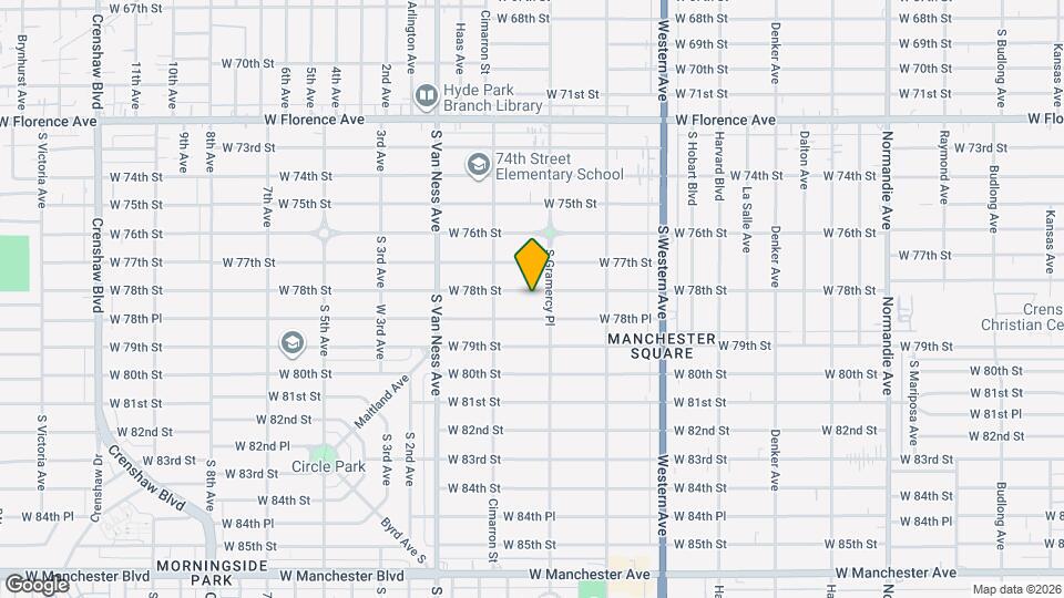 2016 W 78th St Map and Location Details