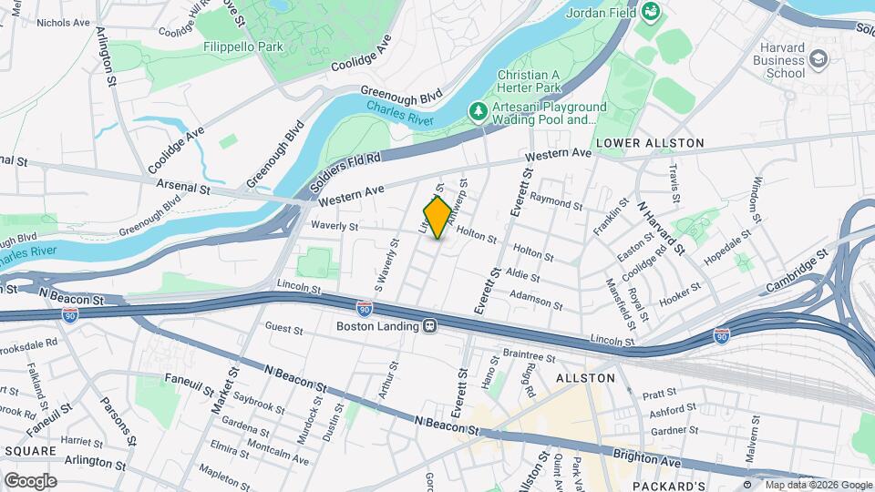 58 Antwerp St, Unit 1 Map and Location Details