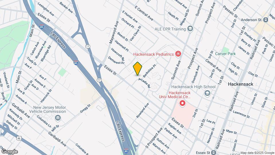 Hackensack Gardens Mapa y Detalles de la Ubicación