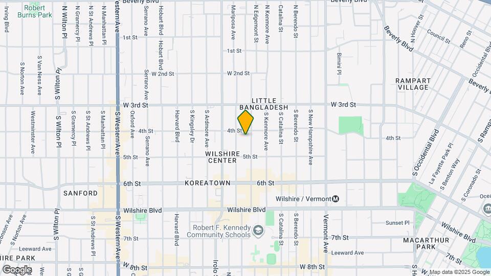 411-425 S Alexandria Ave Map and Location Details