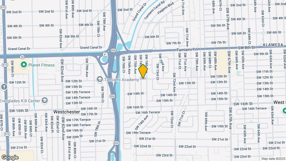 1201 SW 74th Ct Map and Location Details