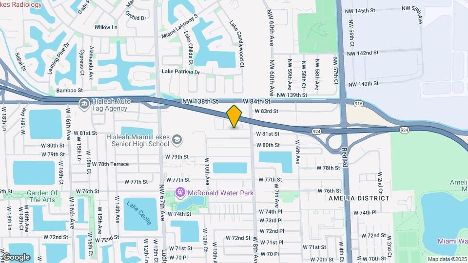 890 W 81st Pl Map and Location Details
