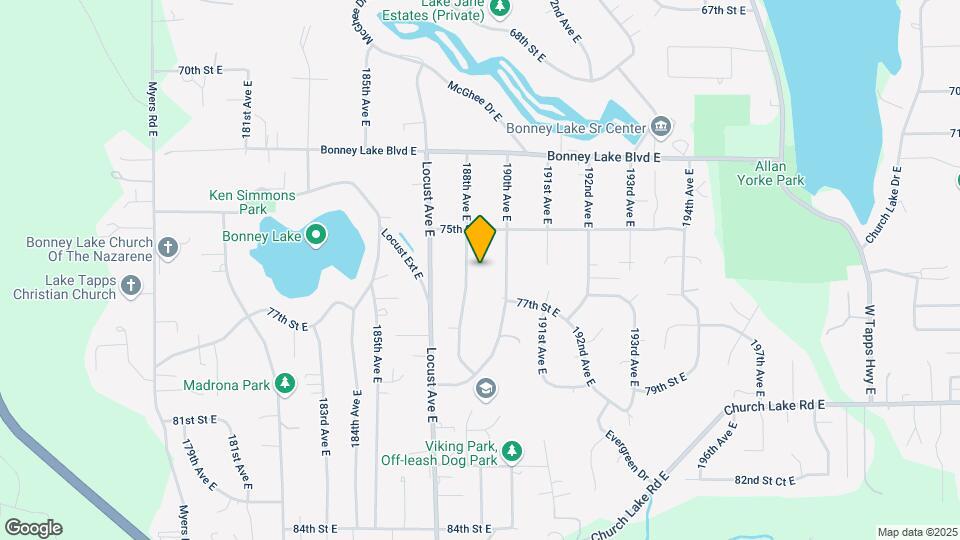 7518 188th Ave E Mapa y Detalles de la Ubicación