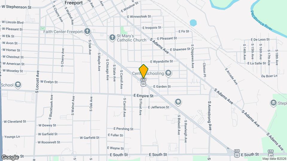 1203 S Galena Ave Map and Location Details