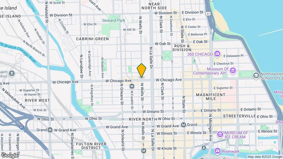 158 W Chicago Ave Map and Location Details