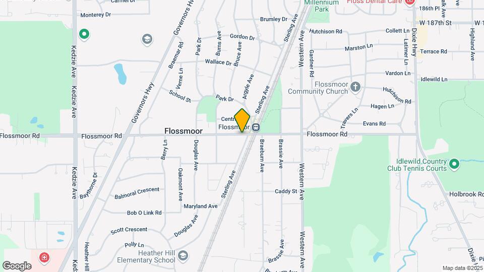 2610 Flossmoor Rd Map and Location Details
