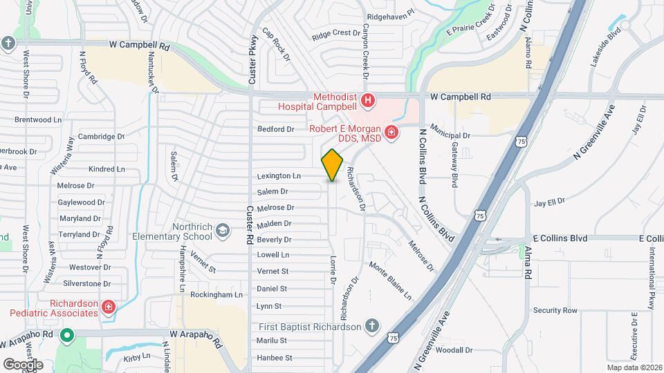 1602 Lorrie Dr Map and Location Details