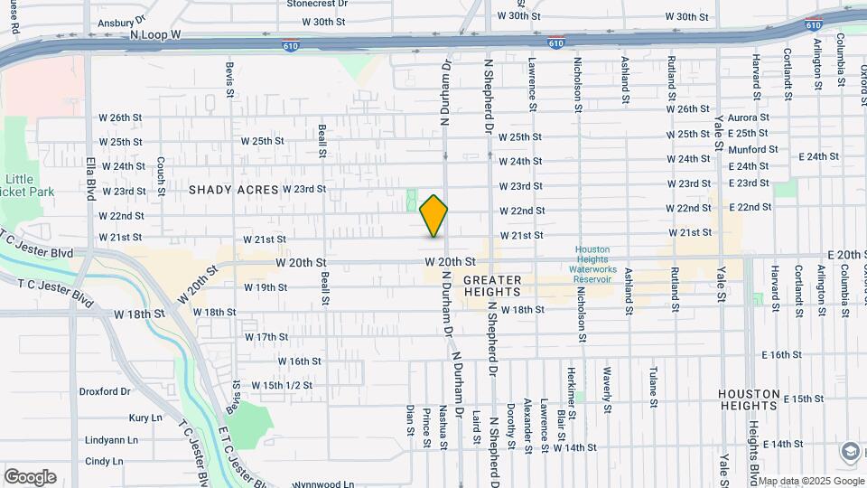 814 1/2 W 21st St Map and Location Details