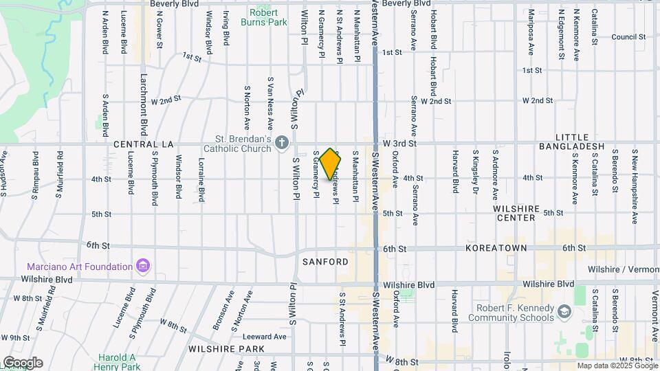 409 S St Andrews Pl Map and Location Details