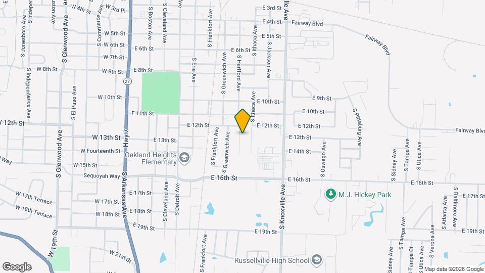 1207 S Hartford Ave Map and Location Details