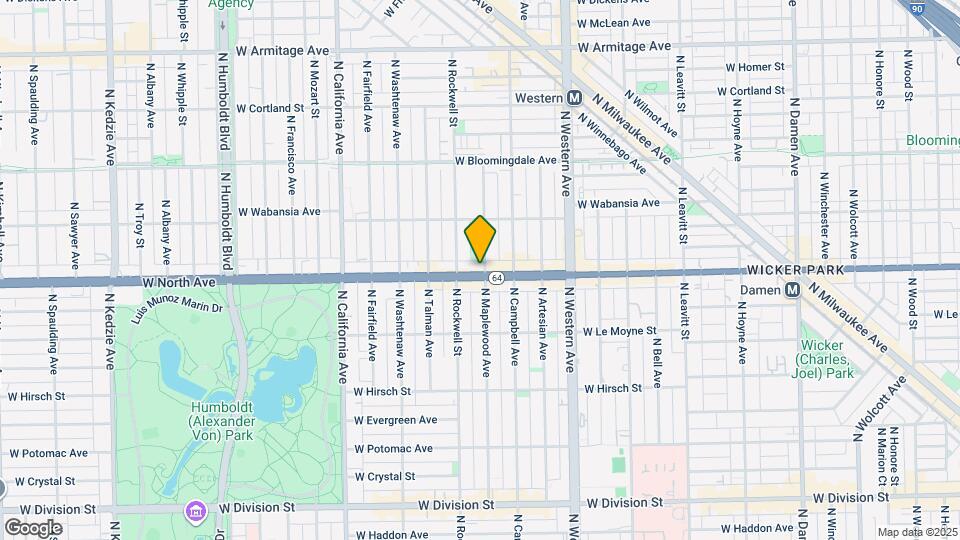 2544 W North Ave Map and Location Details