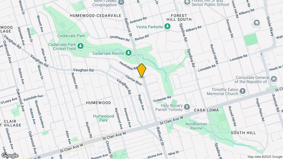 1594 Bathurst St Map and Location Details