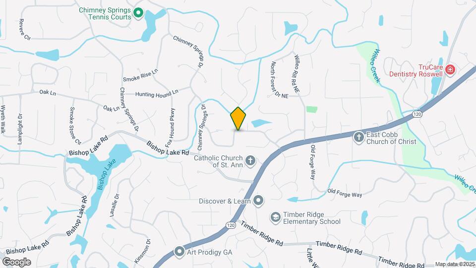 2051 Bishop Creek Dr Map and Location Details