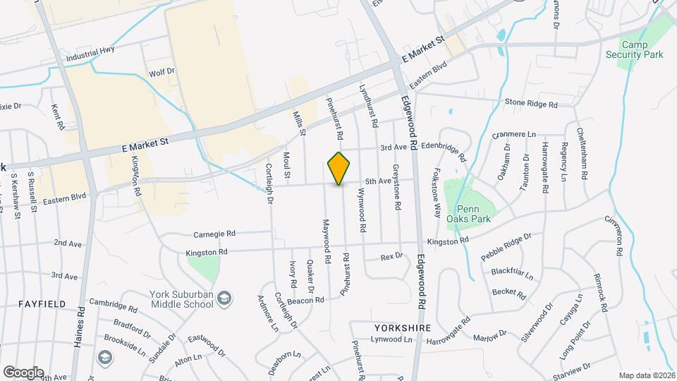 302 Pinehurst Rd Map and Location Details