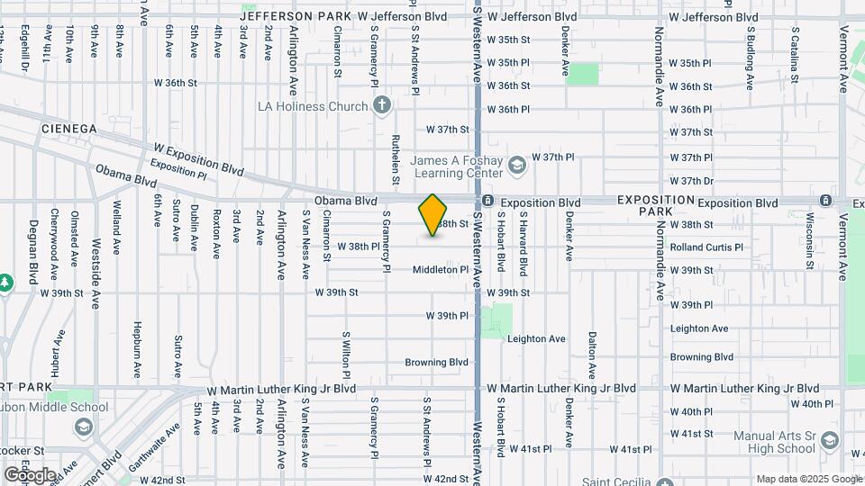 3815 S St Andrews Pl Mapa y Detalles de la Ubicación