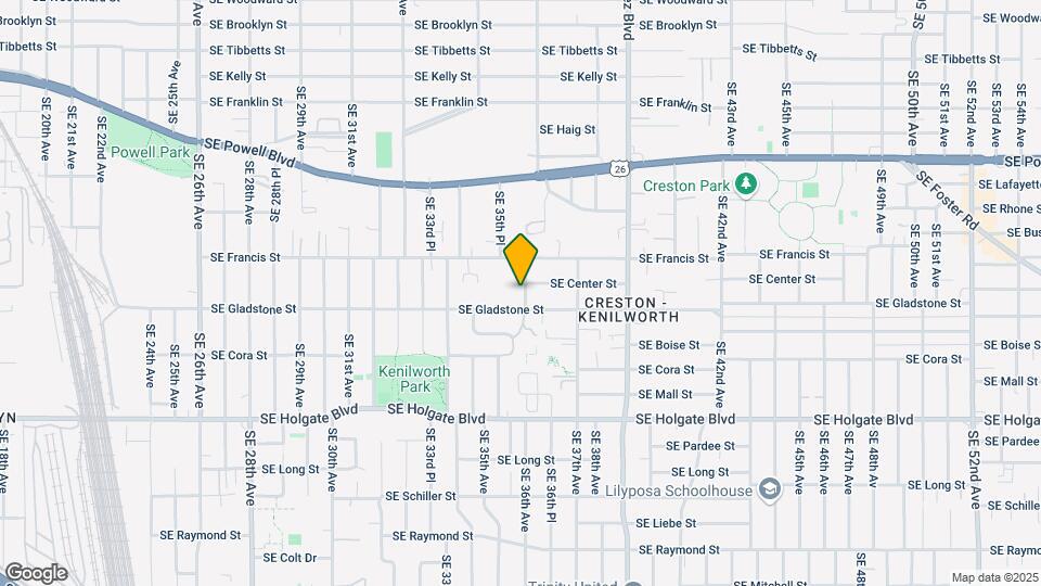 4041-4043-4043 SE 36th Ave Map and Location Details