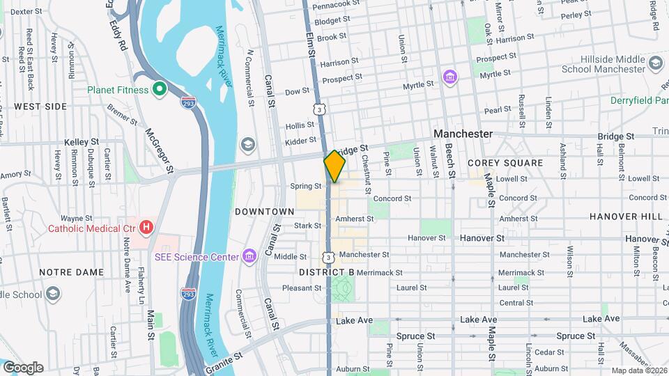 1053-1061 Elm St Mapa y Detalles de la Ubicación