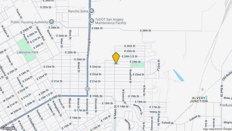 1102 E 23rd St Map and Location Details