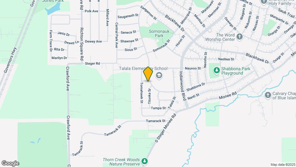 490 Shabbona Dr Map and Location Details