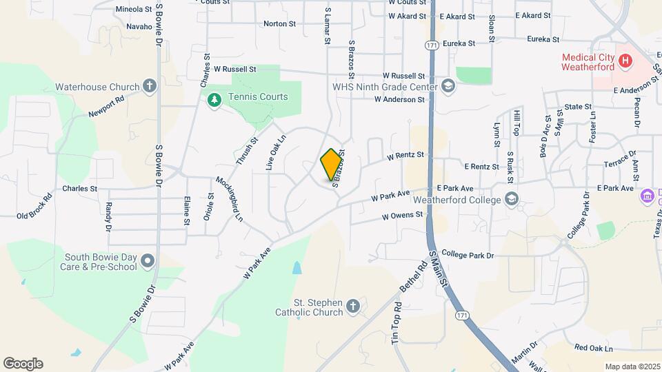 1240 S Brazos St Map and Location Details