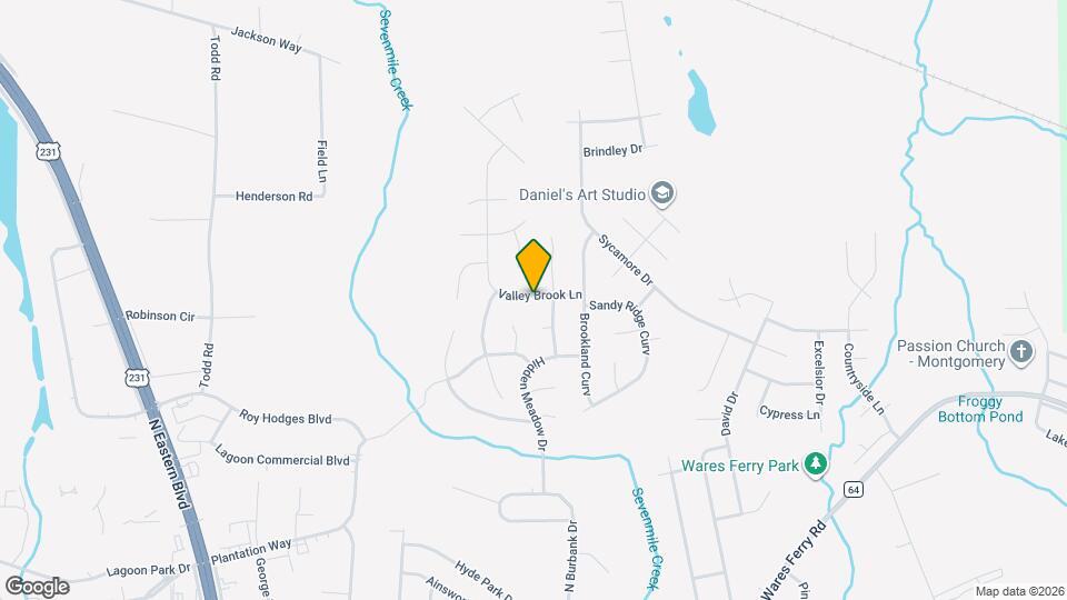 5836 Valley Brook Ln Map and Location Details