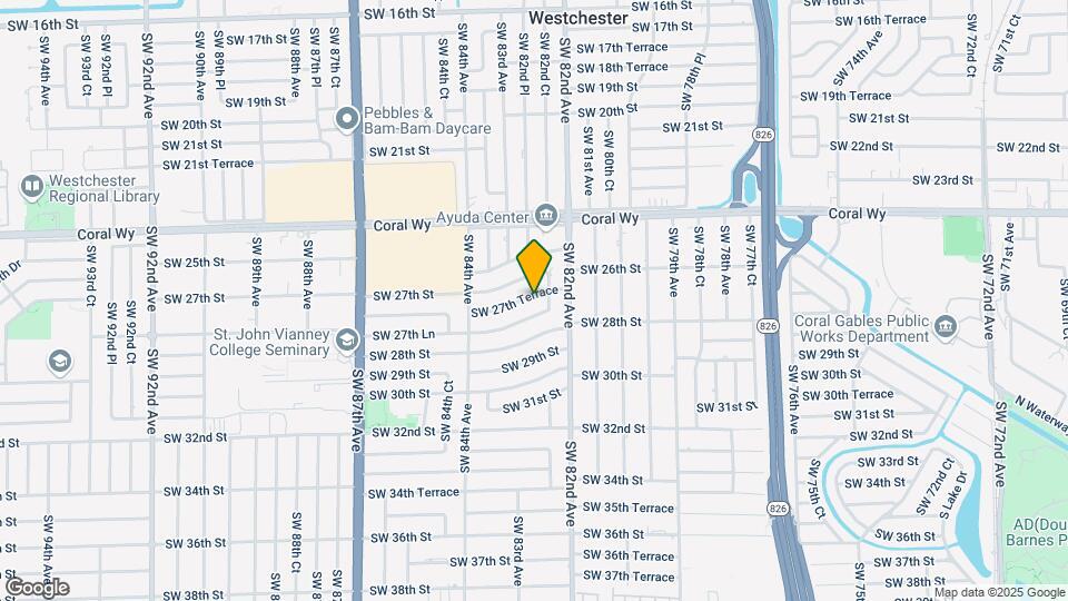 8260 SW 27th Terrace Map and Location Details