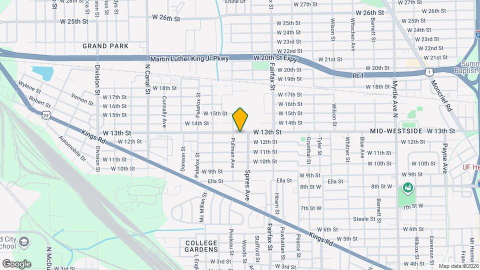 1926 W 13th St Map and Location Details