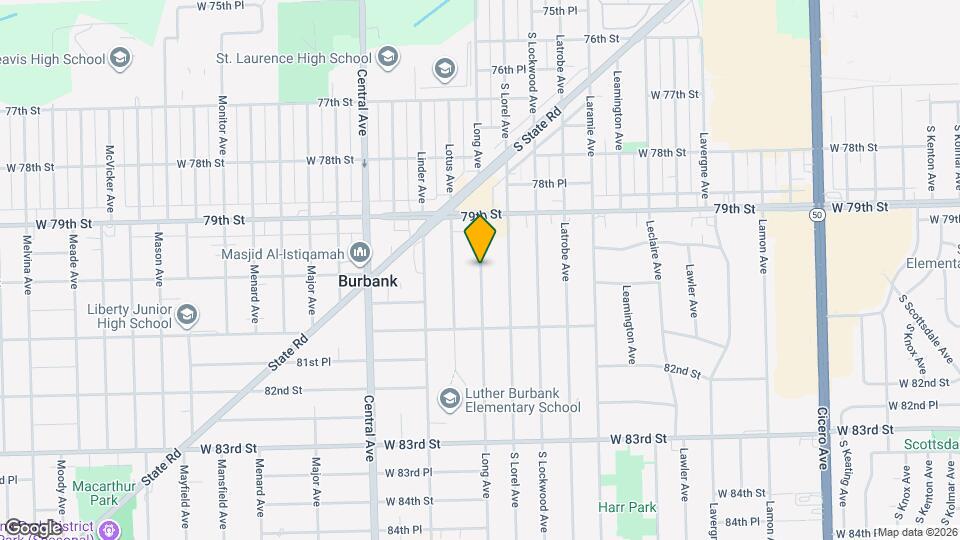 7932 Long Ave Map and Location Details