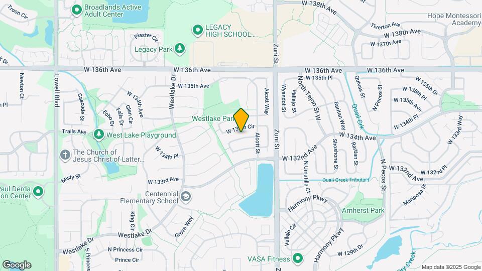 2597 W 133rd Cir Map and Location Details