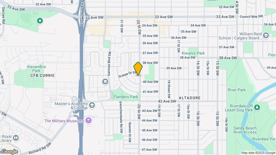 4087 20 St SW Map and Location Details