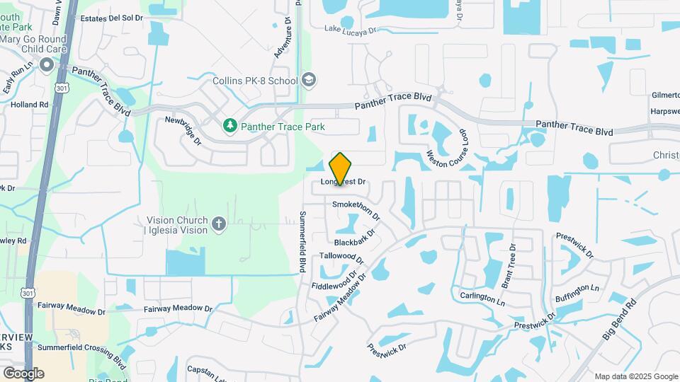 12712 Longcrest Dr Map and Location Details