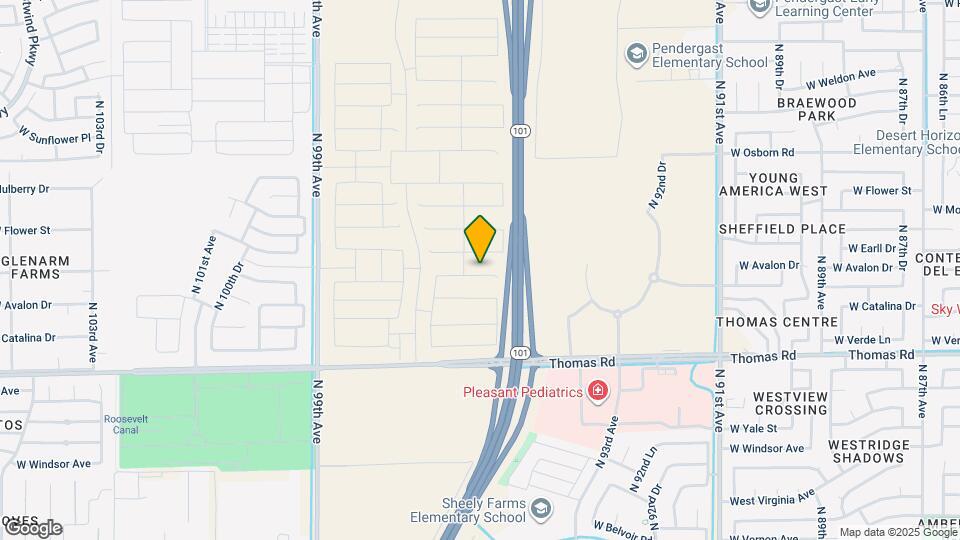 9534 W Avalon Dr Map and Location Details