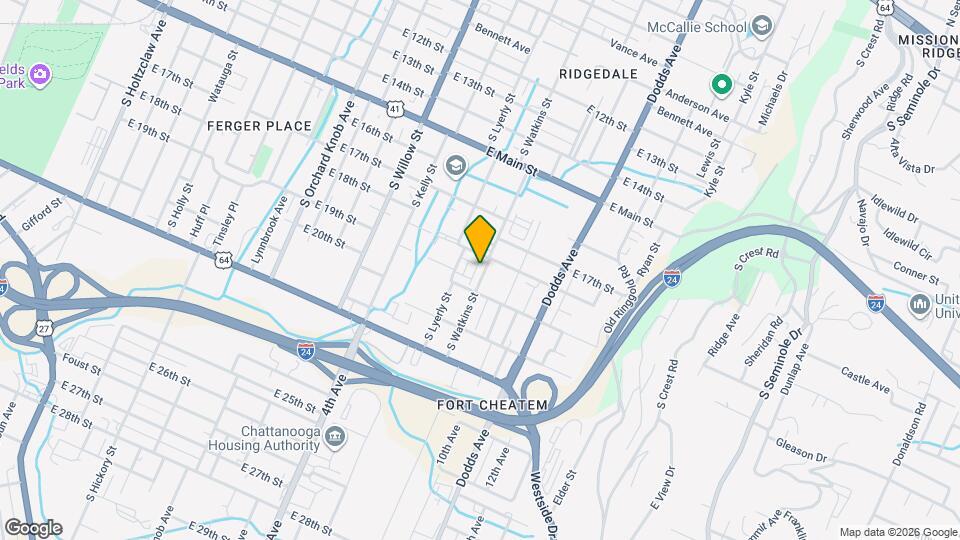 1839 S Watkins St Map and Location Details