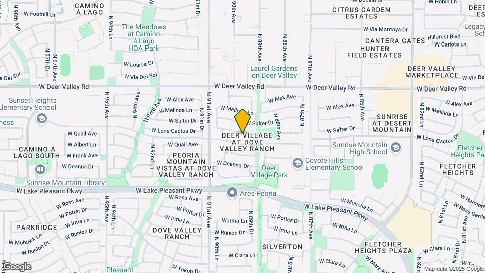 8937 W Lone Cactus Dr Map and Location Details