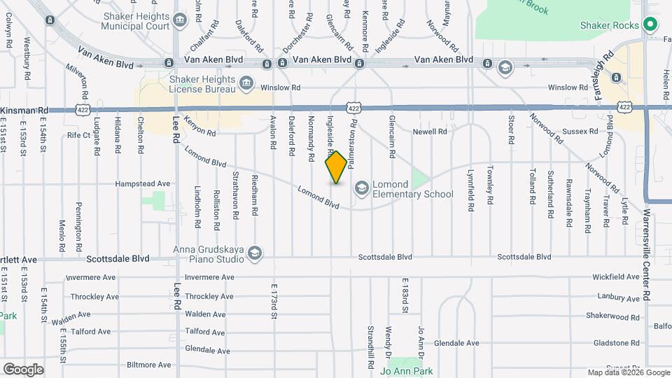 3633 Ingleside Rd Map and Location Details