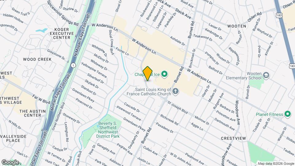 7685 Northcross Dr, Unit 1121 Map and Location Details