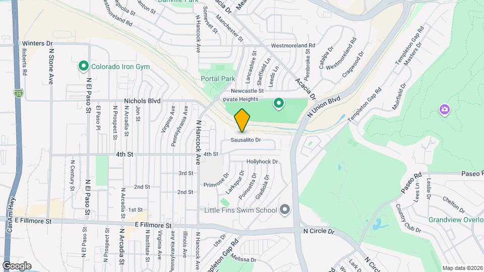 1490 Sausalito Dr Map and Location Details