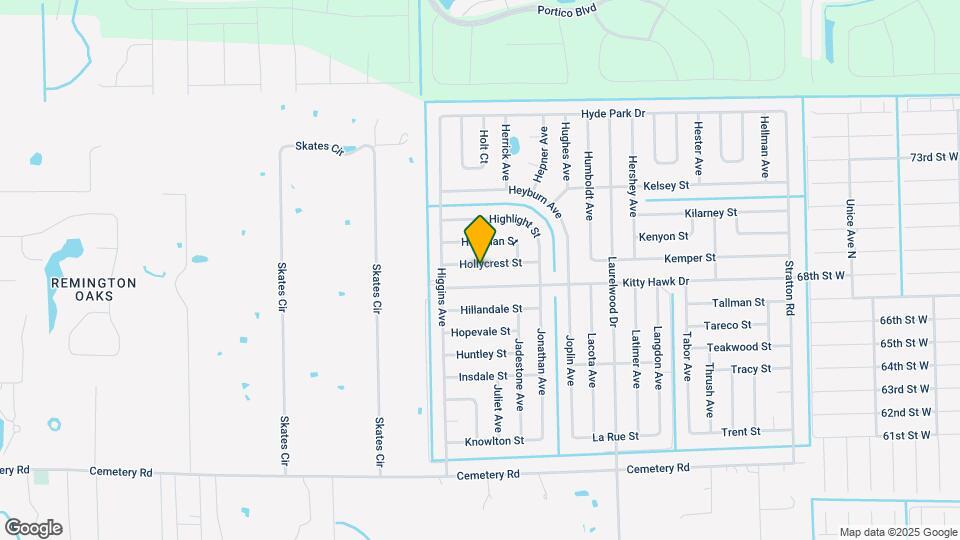 3849 Hollycrest St Map and Location Details