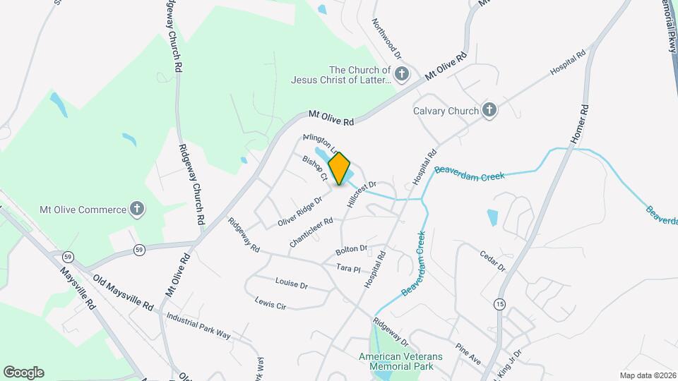 450 Oliver Ridge Dr Map and Location Details