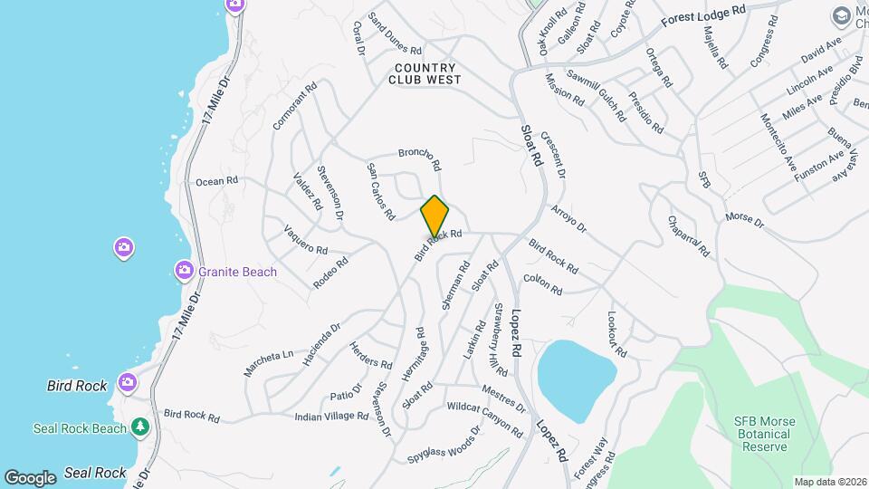 3041 Bird Rock Rd Map and Location Details