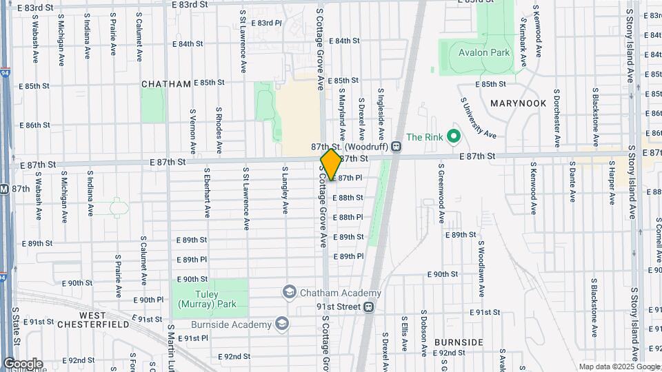 8741 S Cottage Grove Ave Map and Location Details
