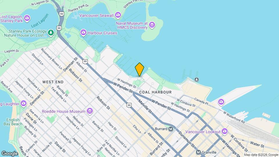 Coal Harbour Social Housing Building Map and Location Details