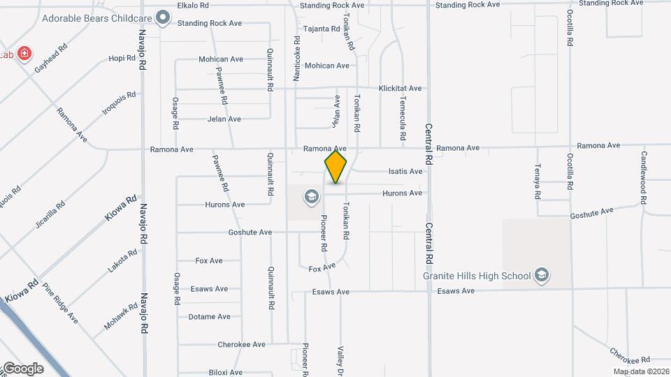 22266 Hurons Ave Map and Location Details