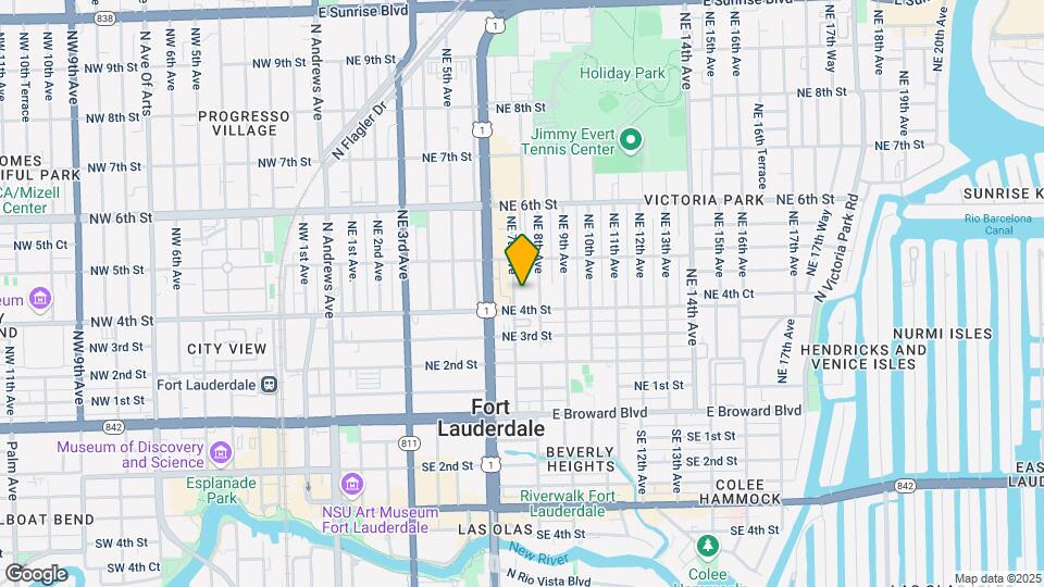 408 NE 7th Ave, Unit 12 Map and Location Details