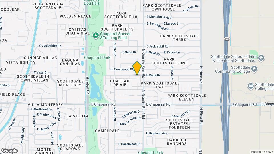 8321 E Vista Dr Map and Location Details