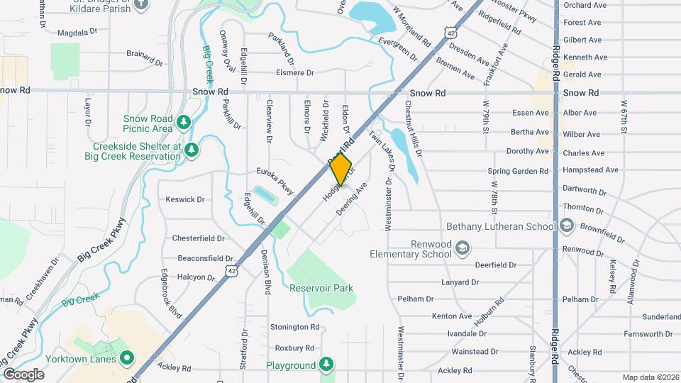 5939 Hodgman Dr Map and Location Details